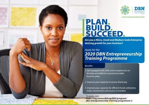 Development Bank of Nigeria Entrepreneurship Program 2020 - Apply Now