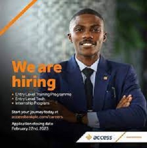 Access Bank Entry Level Training Programme 2023